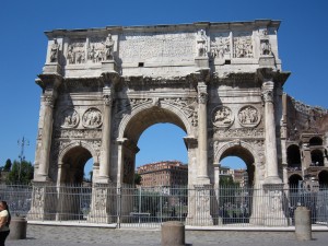 3-5イタリア　ローマ　コンスタンティヌスの凱旋門